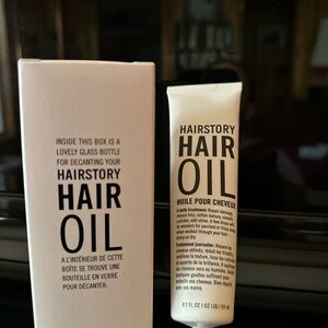 Hairstory Hair Oil & Glass Decanter, 2 fl oz, NWB